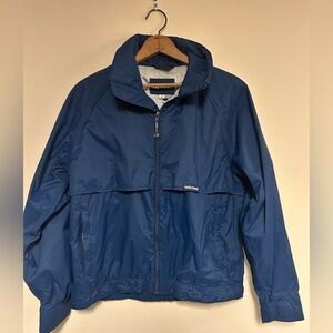 Helly Hansen Vintage 80s Lightweight Blue Waterproof Rain Ski Jacket Size M